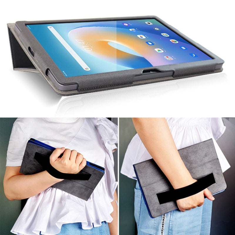 For T-Mobile REVVL Tab Case Skin-touch Leather Stand Tablet Cover with Wristband Design For T-Mobile REVVL Tab Case Skin-touch Leather Stand Tablet Cover with Wristband Design